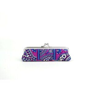 Vera Bradley Boysenberry Kisslock Slim Eyeglass Case